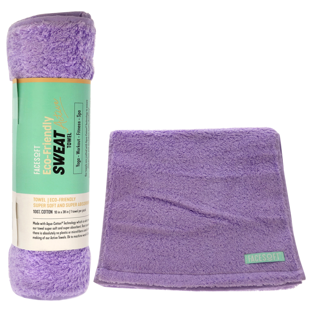 Eco Sweat Active Towel - Lavender by Facesoft for Unisex 1 Pc Towel